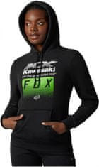 FOX mikina KAWASAKI Fleece 23 dámská černo-bílo-zelená XL