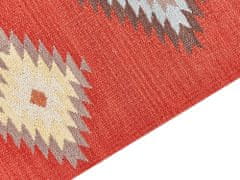 Beliani Bavlněný kelimový koberec 80 x 300 cm vícebarevný LORUT