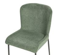 Beliani Sada 2 jídelních židlí zelené ADA