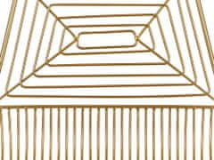Beliani Sada 2 kovových barových židlí zlaté BISBEE