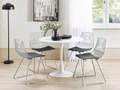 Beliani Sada 2 kovových židlí stříbrné BEATTY