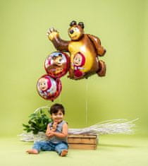 Grabo Fóliový balónek Supershape Máša a medved 107cm