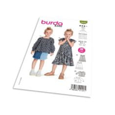 Burda Střih Burda 9249 - Nabírané šaty a halenka pro dívky