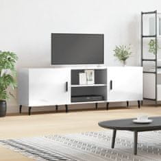 Vidaxl TV skříňka bílá s vysokým leskem 150x30x50 cm kompozitní dřevo