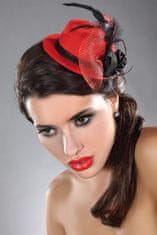 Livco Corsetti LivCo Corsetti Fashion Mini Top Hat Model 17 Red OS