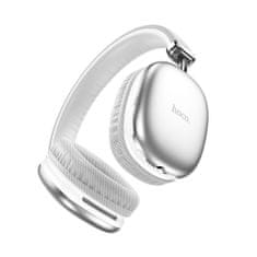 Hoco W35 bezdrátové sluchátka, stříbrné