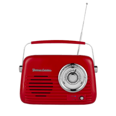 Rádio Bluetooth Vintage Cuisine s kovovou rukojetí