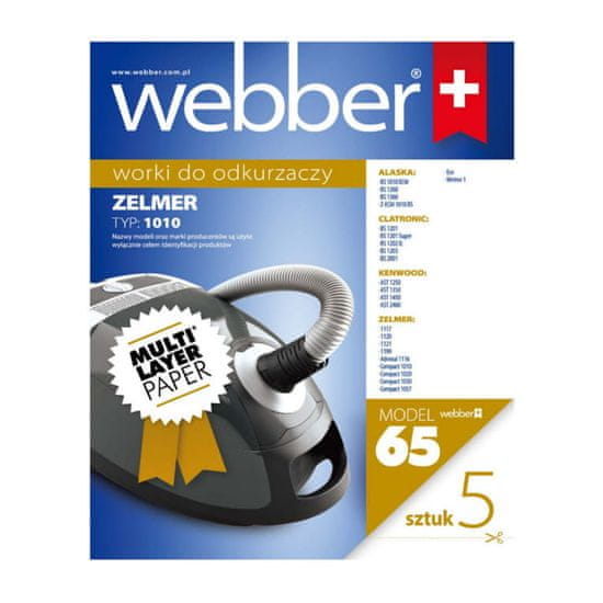 Webber ZELMER 1010NM x 5 sáčků
