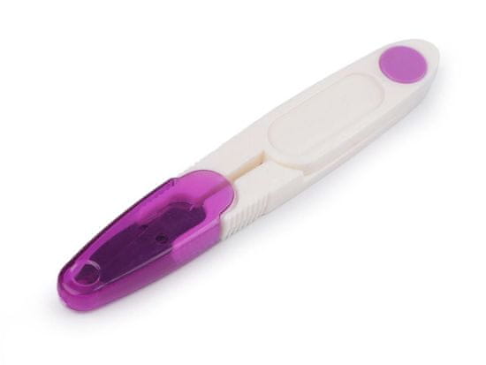 Kraftika 1ks fialová nůžky cvakačky délka 11 cm, cvakací -