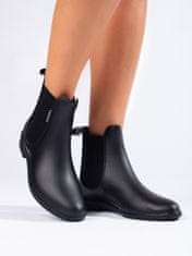 Amiatex Praktické černé gumáky dámské + Ponožky Gatta Calzino Strech, černé, 39
