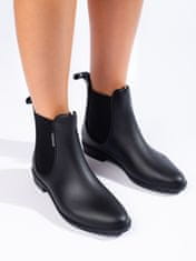 Amiatex Praktické černé gumáky dámské + Ponožky Gatta Calzino Strech, černé, 39