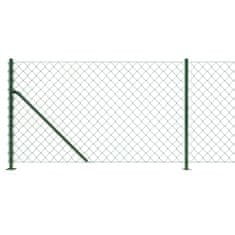 shumee Drátěné pletivo s přírubami zelené 0,8 x 10 m