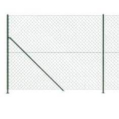 shumee Drátěné pletivo s přírubami zelené 1,8 x 25 m