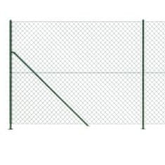 shumee Drátěné pletivo s přírubami zelené 2,2 x 10 m