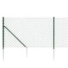 shumee Drátěné pletivo s kotevními hroty zelené 0,8 x 10 m