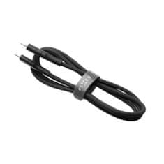 FIXED Dlouhý nabíjecí a datový Liquid silicone kabel FIXED s konektory USB-C/USB-C a podporou PD, 2m, USB 2.0, 60W, černý