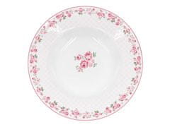 Isabelle Rose Porcelánový talíř polévkový s květy Lucy 22 cm