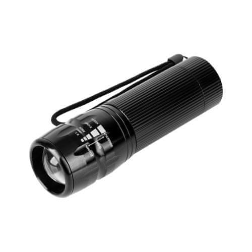 Rebel Ruční 5W baterka (zoom) v pouzdře černá URZ0939