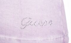 Guess Guess dámské tričko Miranda s logem z Kamínků fialové Velikost: S