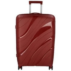 ORMI Cestovní plastový kufr Voyex velikosti S, vínový
