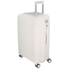 ORMI Cestovní plastový kufr Voyex velikosti M, bílý