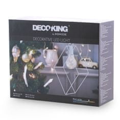 DecoKing Industriální vánoční osvětlení CALOS 25,5 cm bílé
