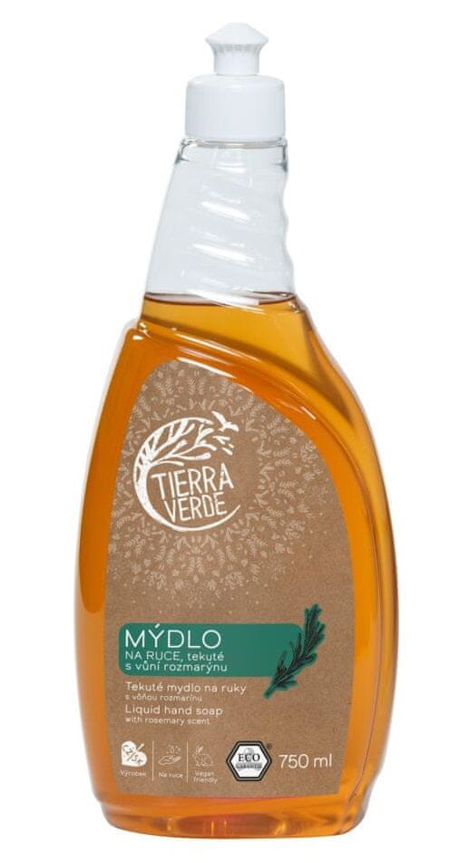 Levně Tierra Verde Tekuté mýdlo na ruce – rozmarýn 750 ml