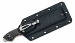 CRKT CR-4037 Razel Silver užitkový nůž 7,6 cm, černo-červená, Micarta, termoplastické pouzdro