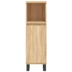 shumee 3dílný set koupelnového nábytku dub sonoma kompozitní dřevo