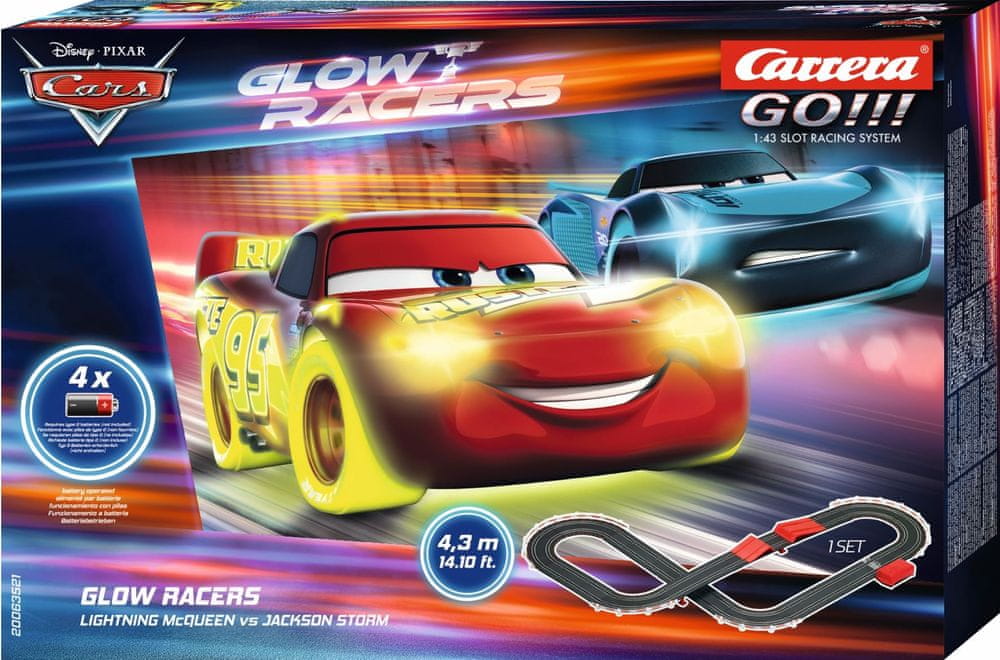 Levně Carrera Autodráha GO 63521 Disney Cars 3 - GLOW