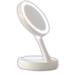 Northix Skládací kosmetické zrcátko s LED osvětlením 