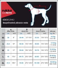 RUKKA PETS Bezpečnostní plovací vesta pro psa RUKKA XS oranžová