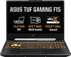 TUF Gaming F15 (2021), černá (FX506HC-HN004W)