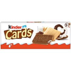 KINDER Cards křupavé oplatky plněné čokoládovým a mléčným krémem 128g