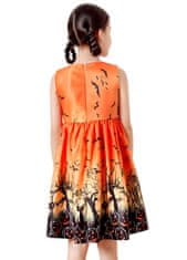 EXCELLENT Dětské šaty Halloween vel. 110 - oranžové