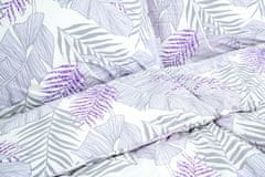 Stanex Ložní povlečení bavlněné Irina fialová (LS260) rozměr: 140 x 220 + 90 x 70, Zapínání: Zip