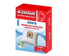 KOMA HV81S - Sáčky do vysavačů Hoover H81 Telios Extra, textilní, 4ks