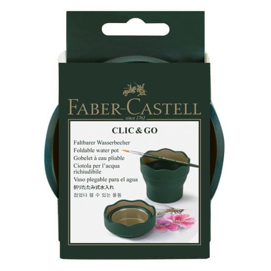 Faber-Castell Pohár na vodu Klik Art & Graphic tmavě zelený