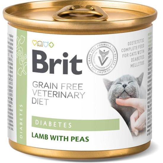 Brit Veterinary Diets Cat konz. Diabetes 200 g