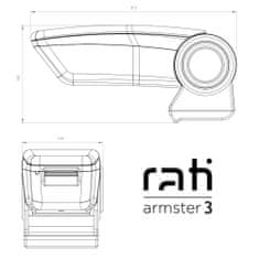 Rati Loketní opěrka Armster 3, Citroen C3 Aircross, 2017-2021