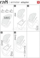 Rati Loketní opěrka Armster 3, VW Caddy, 2020- , tkanina