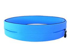 Northix Praktický voděodolný běžecký pás s kapsami - modrý 