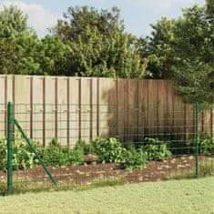 shumee Drátěný plot s kotevními hroty zelený 0.8 x 10 m