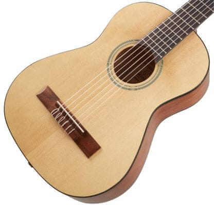 krásná klasická kytara Ortega RST5-1/2 dětský typ kytary skvělá pro začátečníky krásná povrchová úprava pohodlné hraní