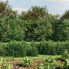 Vidaxl Drátěný plot s kotevními hroty zelený 1,6 x 25 m