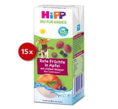 HiPP HiPP BIO Nápoj Jemné jablko a ovoce s neperlivou pramenitou vodou 15 x 200 ml, od 1 roku