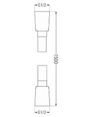 Mexen Kai dr70 podomítkový sprchový set + slim sprcha 30 cm, černý (77602DR7030-70)