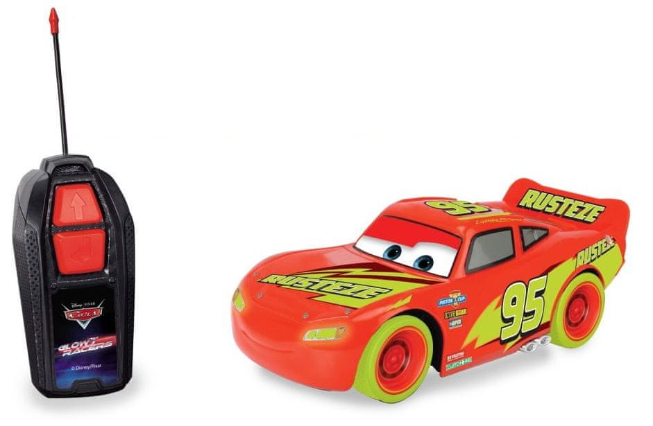 Levně Jada Toys RC Cars Blesk McQueen Single Drive Glow Racers 1:32, 1kan