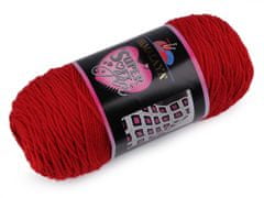 Kraftika 1ks (80804) červená pletací příze super soft yarn 200 g