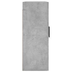 Vidaxl Nástěnné skříňky 2 ks betonově šedé 69,5 x 34 x 90 cm
